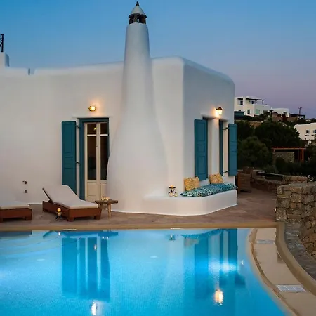 Excellent Mykonos Villa Elpida 3 Bedrooms Stunning Sea Views Psarrou *