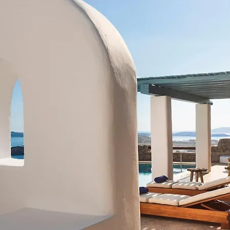 Excellent Mykonos Villa Elpida 3 Bedrooms Stunning Sea Views Psarrou