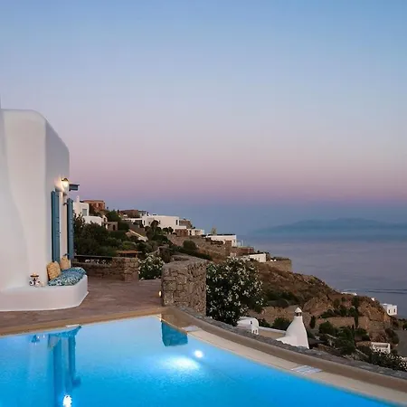 Excellent Mykonos Villa Elpida 3 Bedrooms Stunning Sea Views Psarrou Villa Mykonos Town