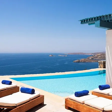 Excellent Mykonos Villa Elpida 3 Bedrooms Stunning Sea Views Psarrou *
