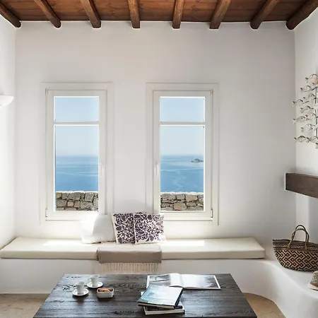 Excellent Mykonos Villa Elpida 3 Bedrooms Stunning Sea Views Psarrou *